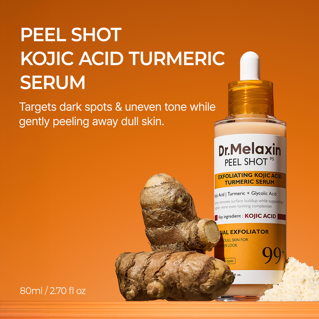 [Dr. Melaxin] Peel Shot Kojic Acid Turmeric Serum (80m)   96ea/box