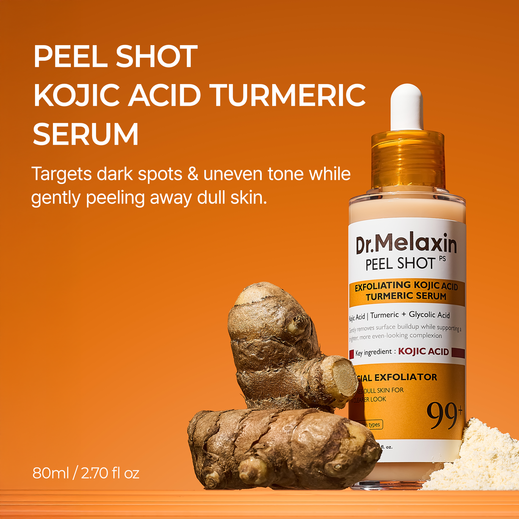 [Dr. Melaxin] Peel Shot Kojic Acid Turmeric Serum (80m) 96ea/box