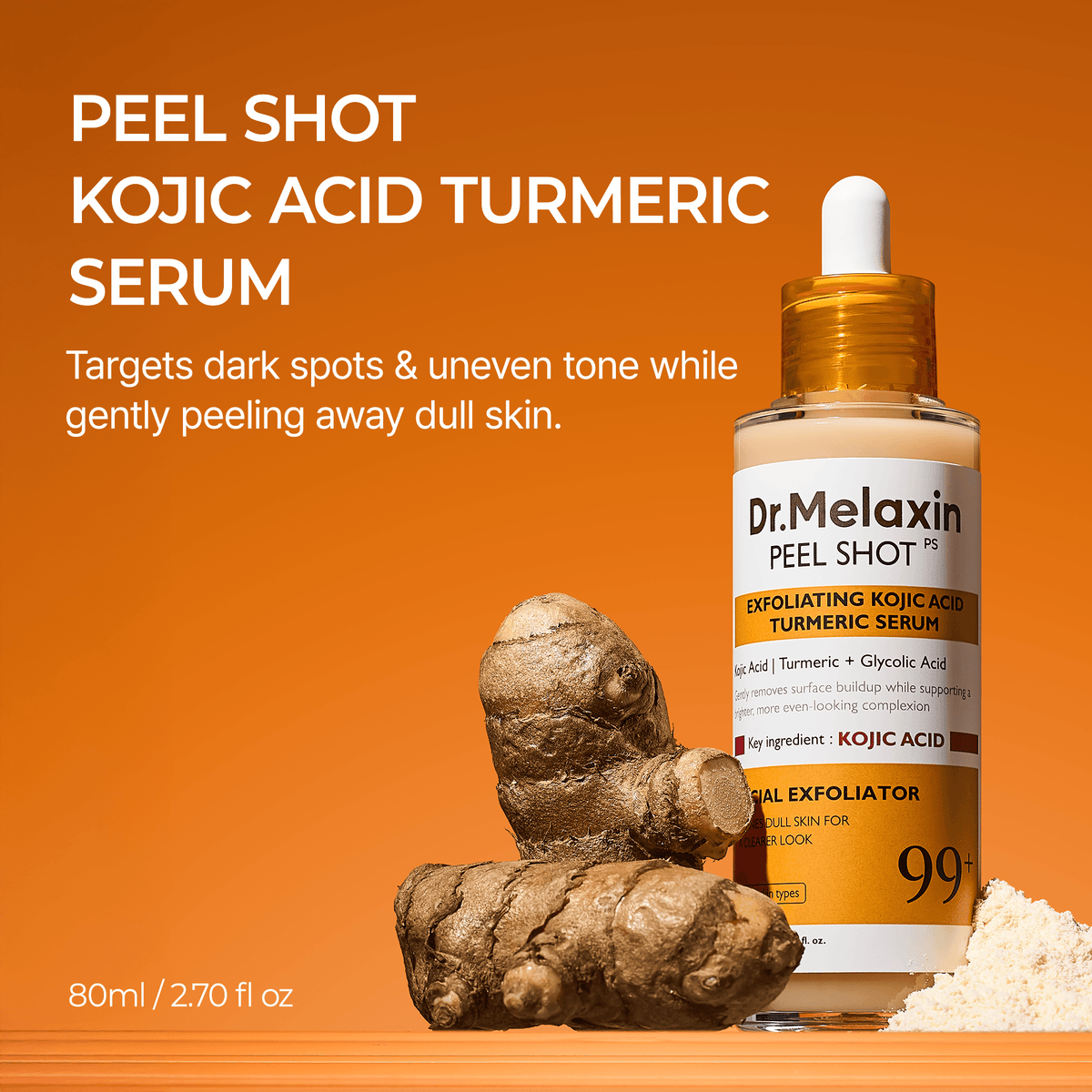 [Dr. Melaxin] Peel Shot Kojic Acid Turmeric Serum (80m) 96ea/box