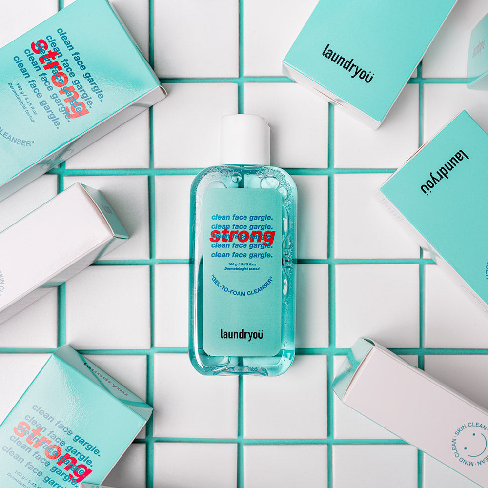 [Laundryou] Clean face gargle Gel-to-Foam Cleanser Strong 48ea/box