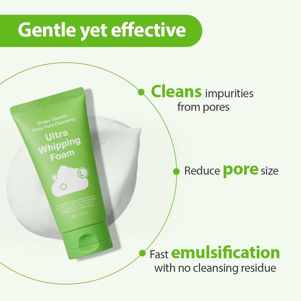 [Sungboon Editor] Green Tomato Deep Pore Cleansing Ultra Whipping Foam 30ea/box