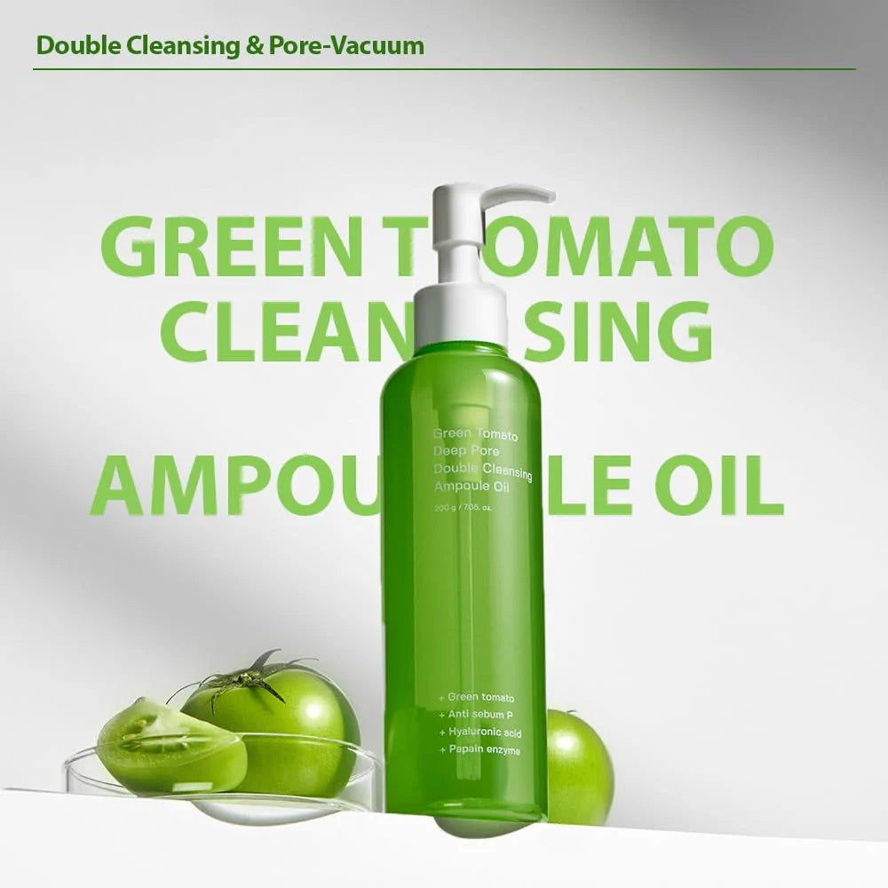 [Sungboon Editor] Green Tomato Deep Pore Double Cleansing Ampoule Oil 30ea/box