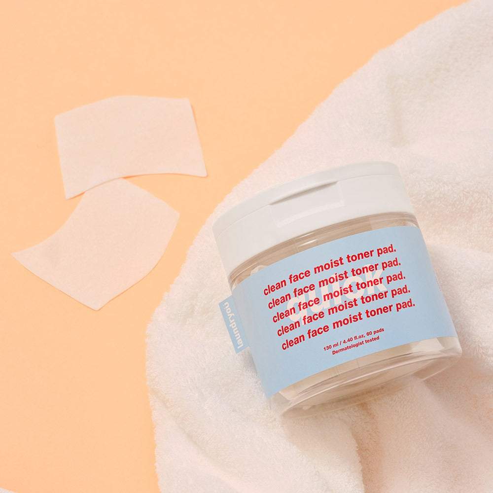 [Laundryou] Clean Face Moist Toner Pad Quick 40ea/box