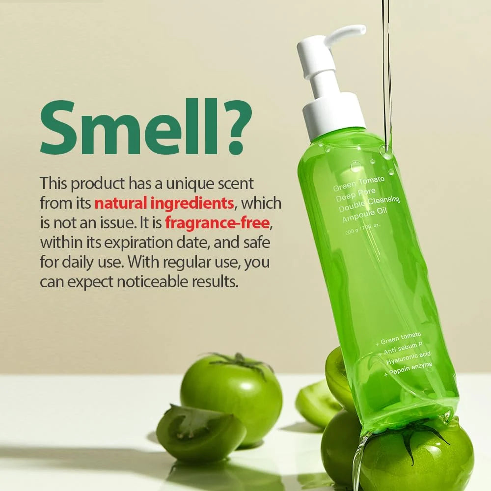 [Sungboon Editor] Green Tomato Deep Pore Double Cleansing Ampoule Oil 30ea/box