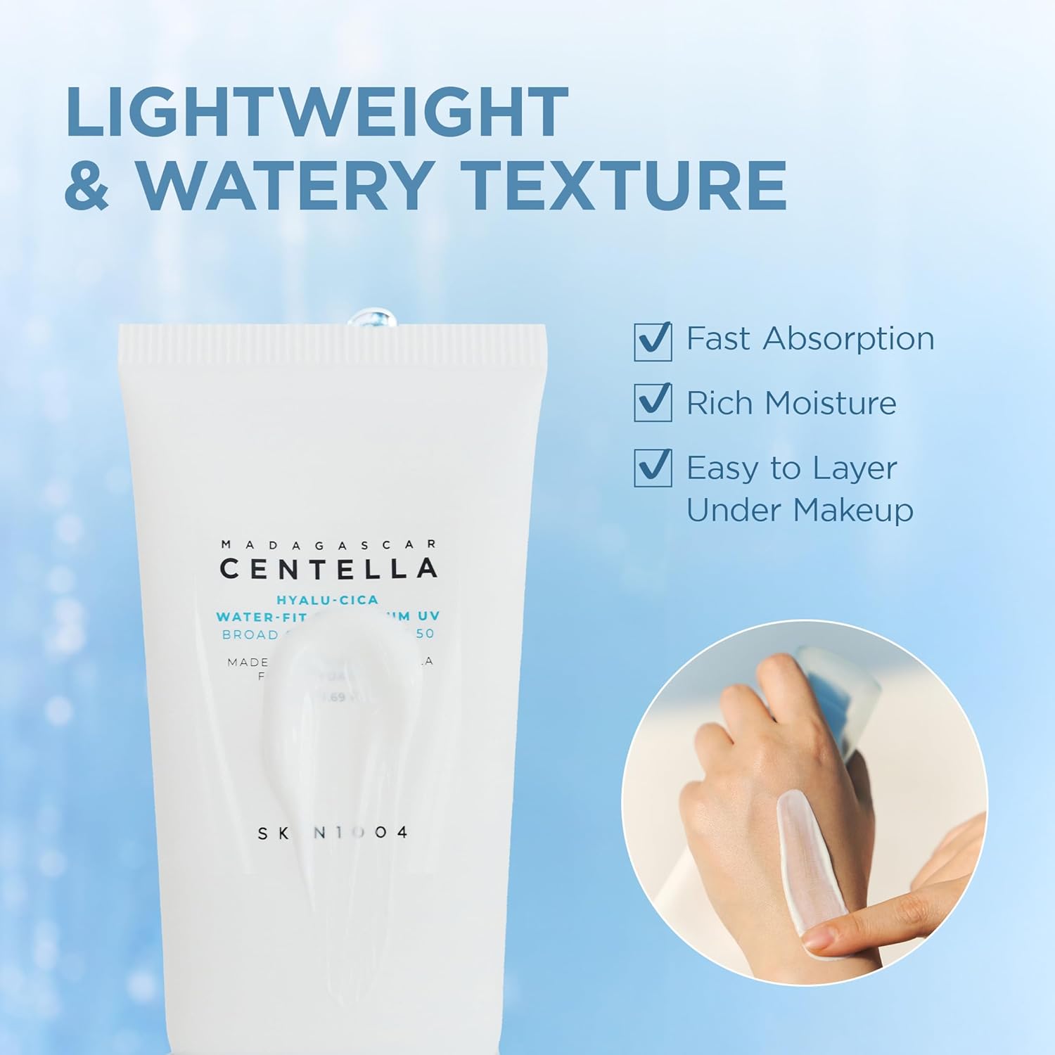 [SKIN1004] Madagascar Centella Hyalu-Cica Water-Fit Sun Serum (50ml)  30ea/box