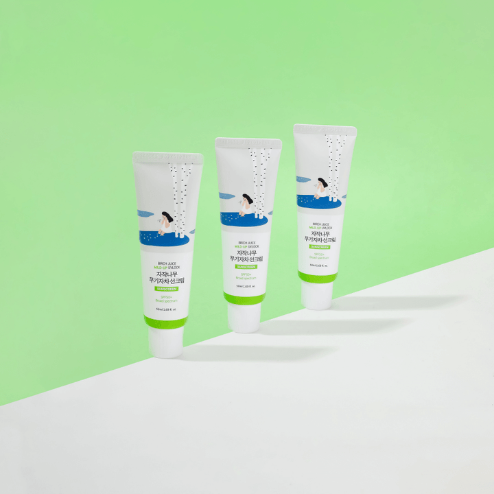 [Round Lab] Birch Mild-Up Sunscreen UVLock SPF 50+ Broad Spectrum (50ml) 60ea/box