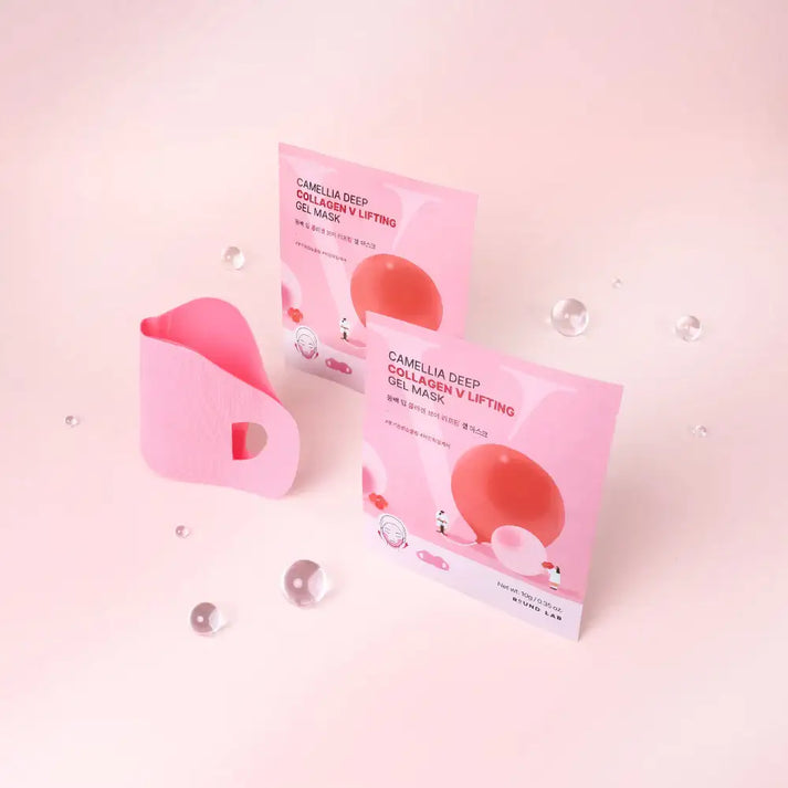 [Round Lab] Camellia Deep Collagen V Lifting Gel Mask (1pc / Single Pouch) 30ea/box
