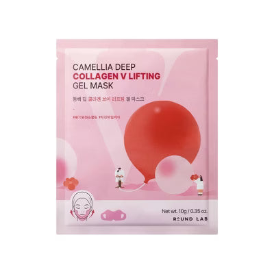 [Round Lab] Camellia Deep Collagen V Lifting Gel Mask (1pc / Single Pouch) 30ea/box