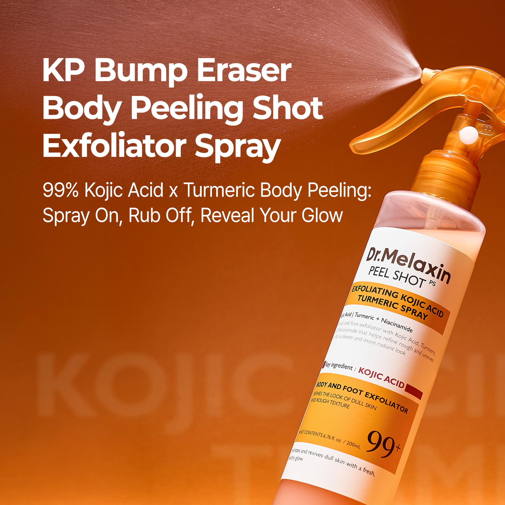 [Dr. Melaxin] Peel Shot Keratin Care Kojic Acid Turmeric Spray   36ea/box