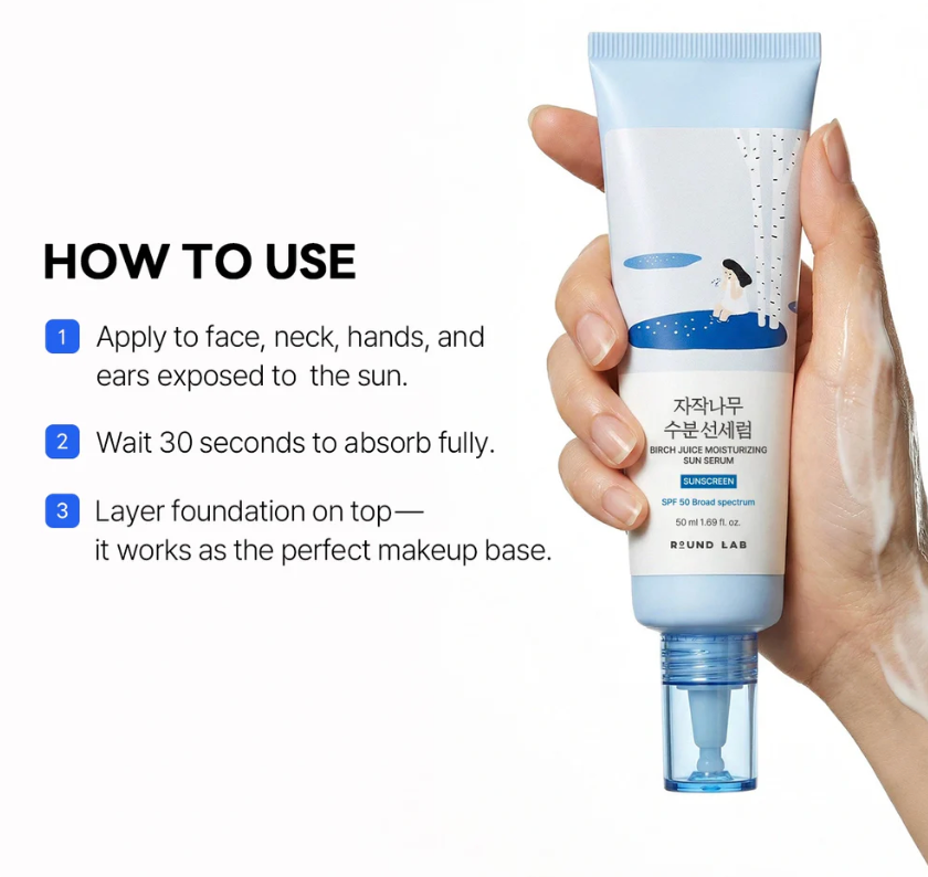 [Round Lab] Birch Juice Moisturizing Sun Serum 50ea/box