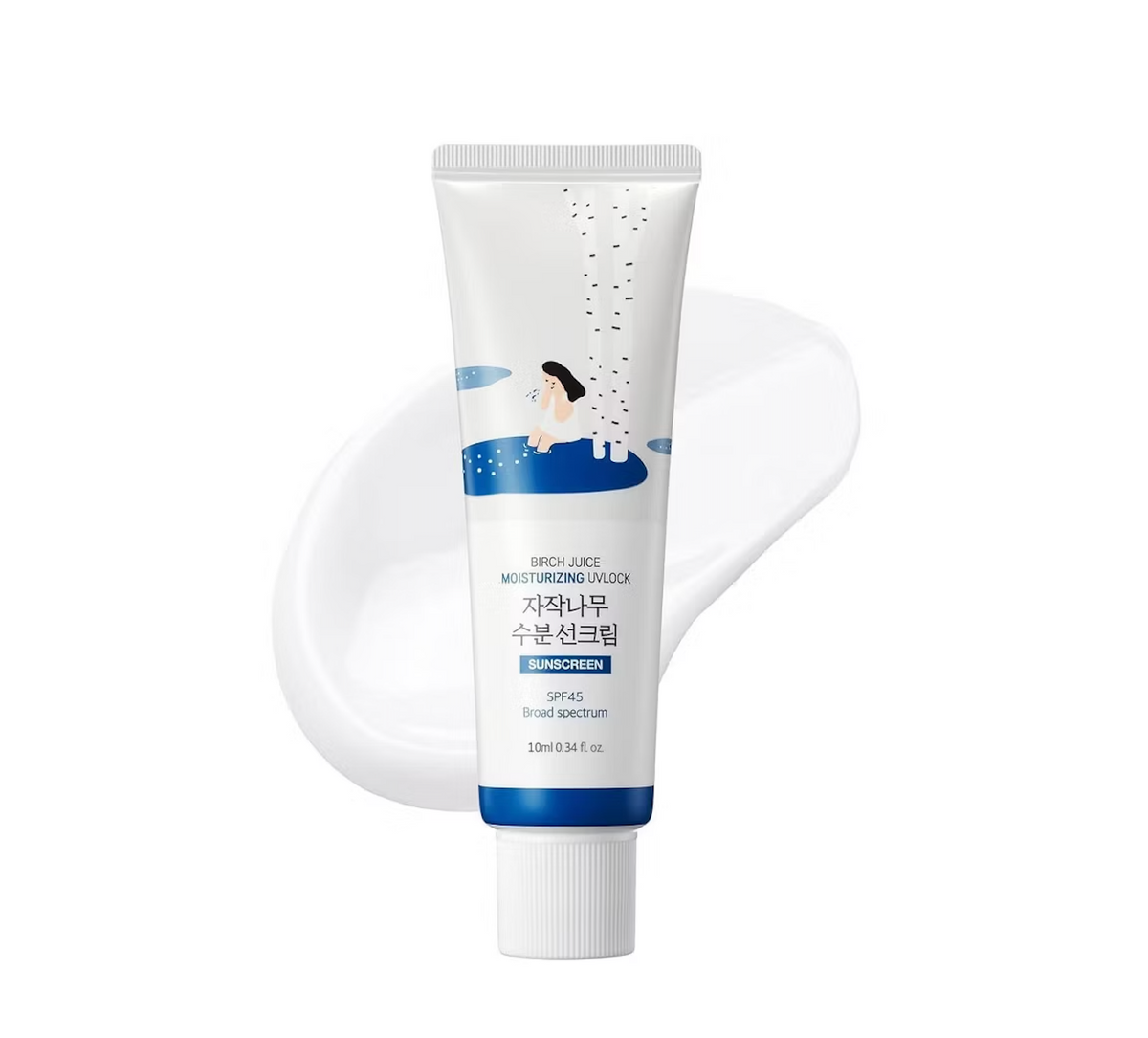 [Round Lab] Birch Moisturizing Sunscreen UVLock SPF 45+ (＊ MINI ＊ / 10ml) 30 ea/box