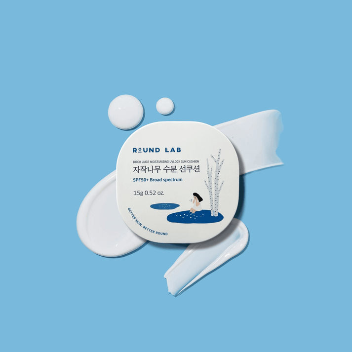 [Round Lab] Birch Moisturizing Sun Cushion SPF 50+ 100ea/box