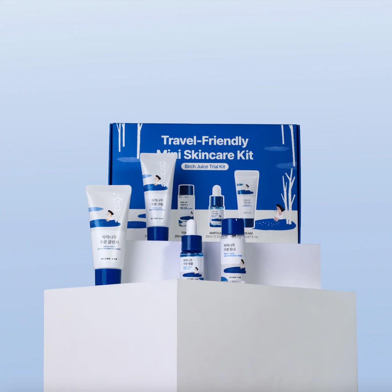 [Round Lab] Birch Moisturizing Travel Routine Trial Kit 20ea/box