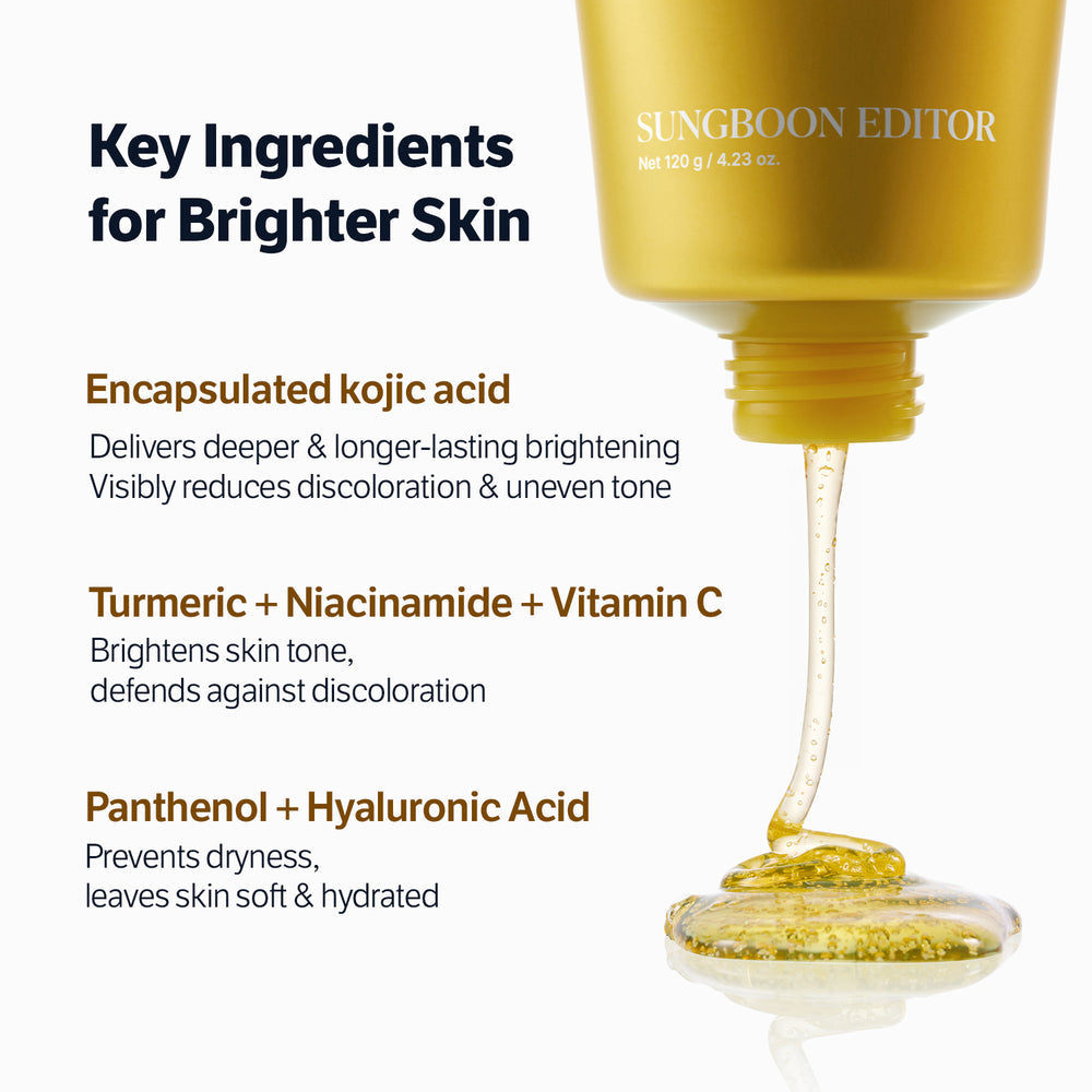 [Sungboon Editor] Kojic Acid Niacinamide Radiance Soothing Gel Cleanser (120g) 30ea/box